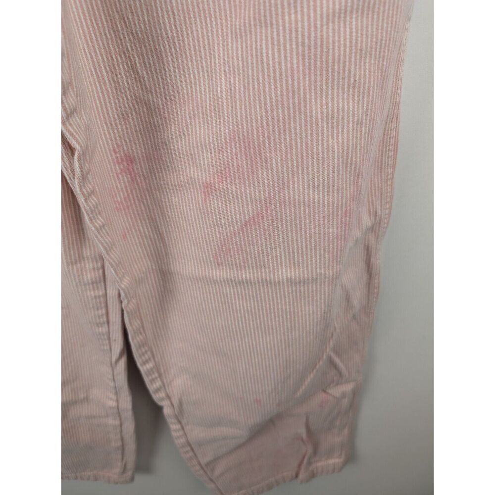 Wrangler Pants Womens 29X31 Pink Stripe Casey Jones Wide Leg Painter Pants - Picture 3 of 11